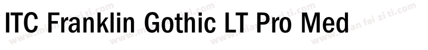 ITC Franklin Gothic LT Pro Medium字体转换
